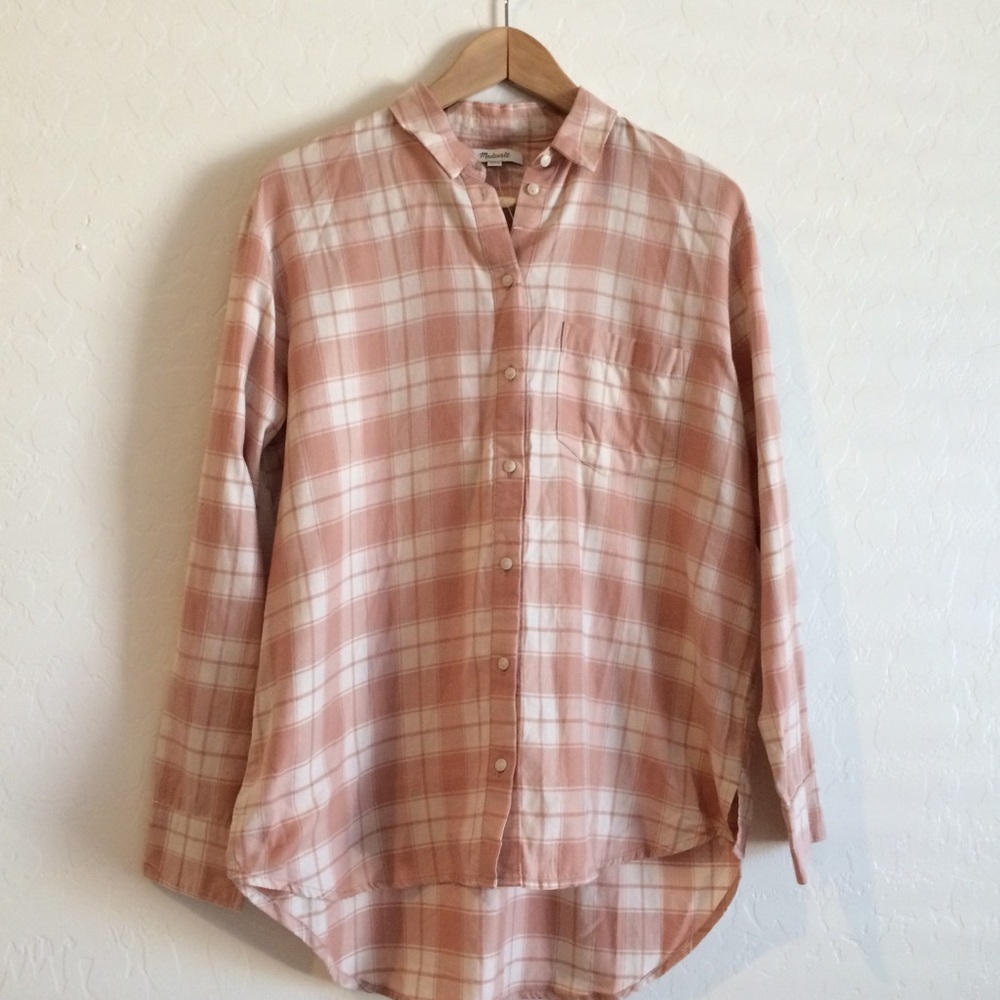 Madewell Central Plaid Button Down Shirt - Picture 3 of 5